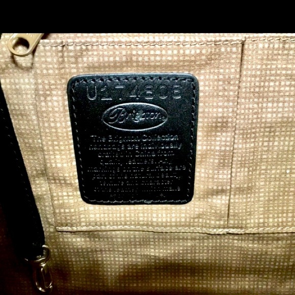 New Brighton Bag Leather Caramel Zebra Silver Hardware Shoulder w/box - Picture 7 of 15